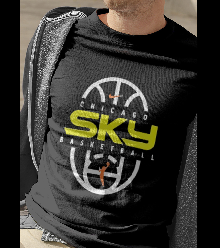 Chicago Sky Basketball 2026 On Court Authentic Practice T-Shirt