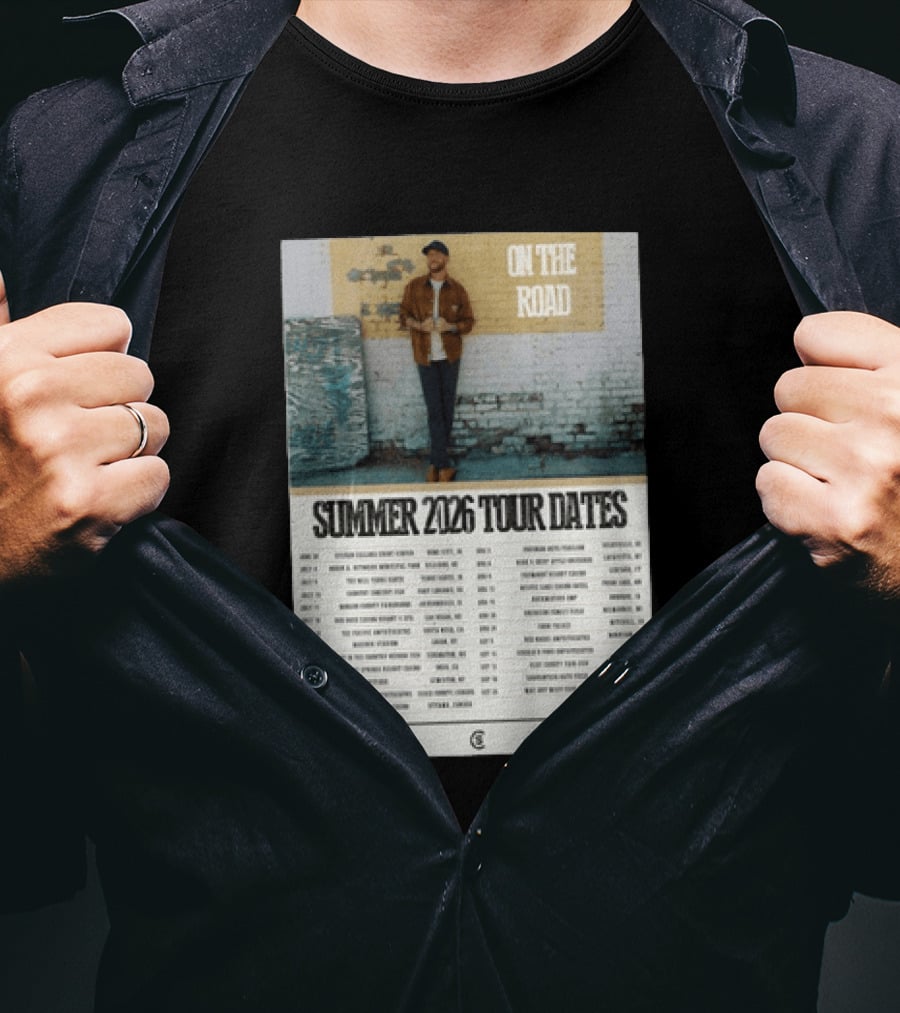 Cole Swindell On The Road Summer Tour 2026 Dates With Tickets Available T-Shirt