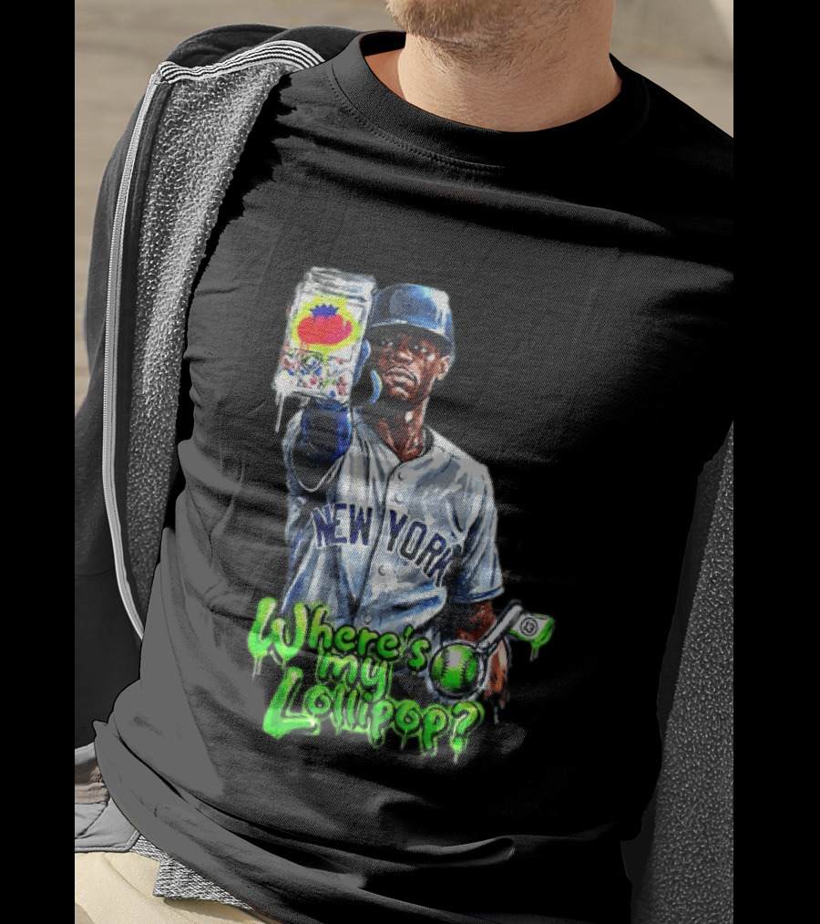 New York Mets Curtis Granderson Where's My Lollipop T-Shirt