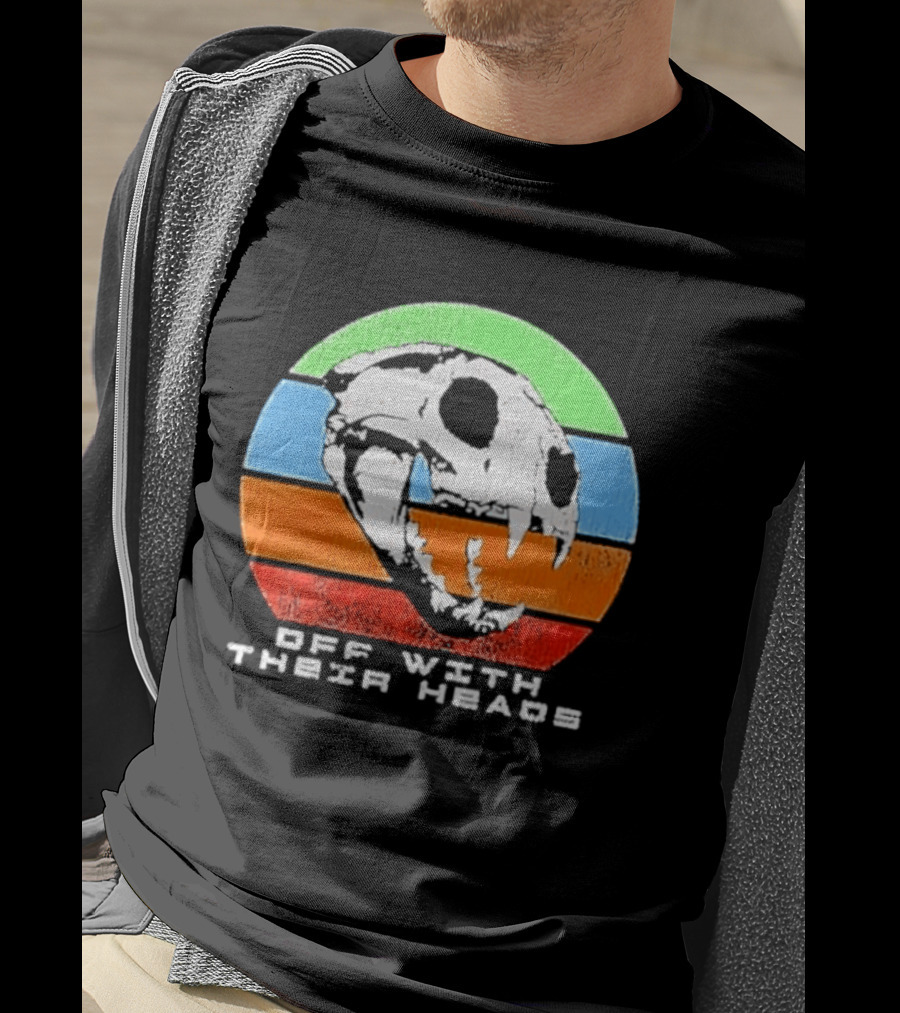 Off With Their Heads Feline Skull Predator T-Shirt