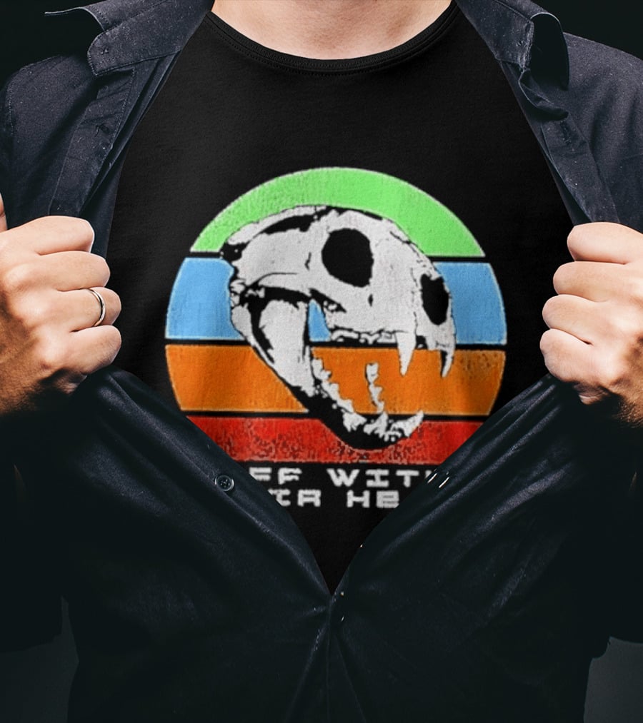 Off With Their Heads Feline Skull Predator T-Shirt