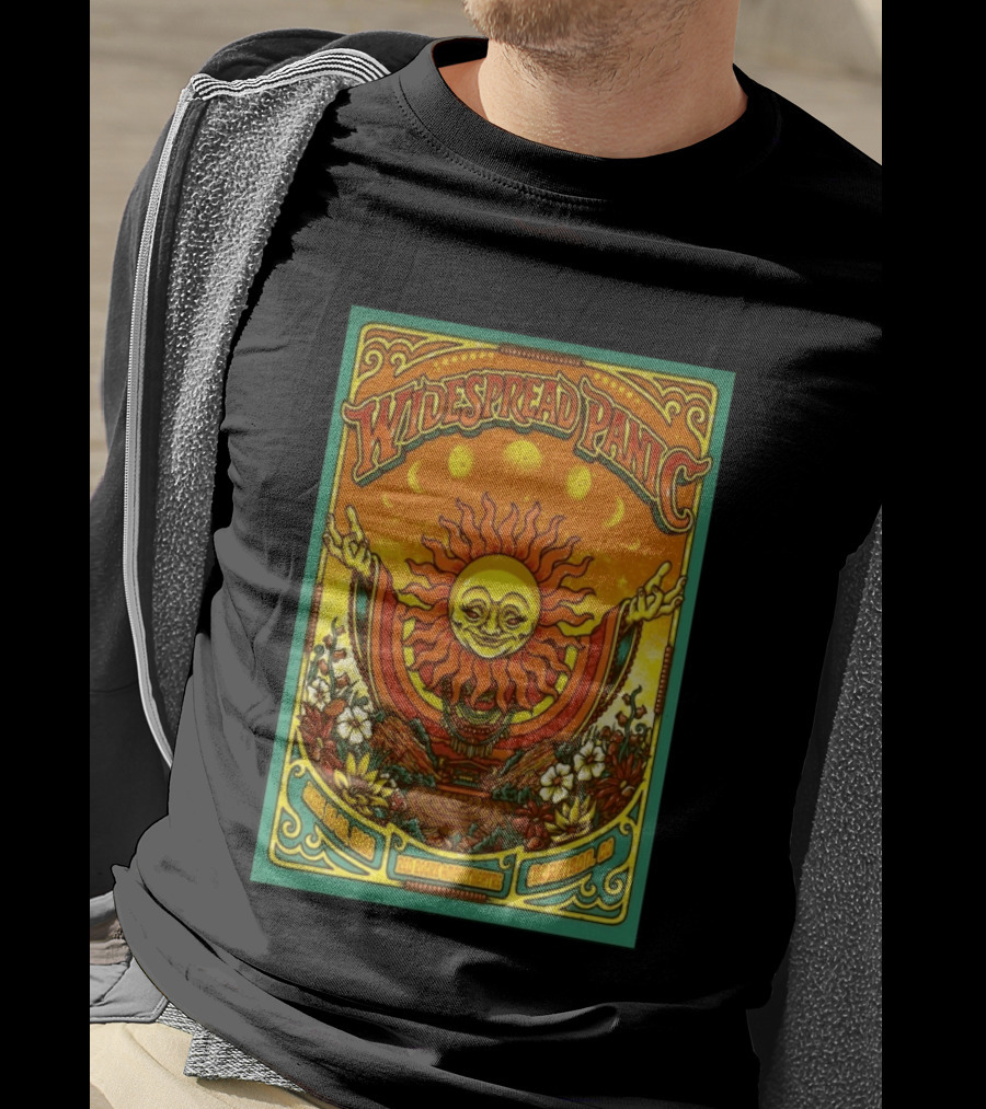 Widespread Panic Red Rocks June 26 28 2026 Morrison Colorado Sun And Moon T-Shirt