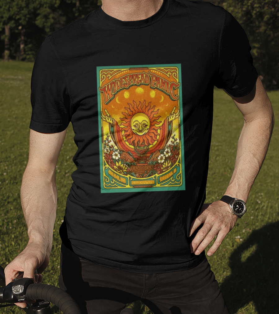Widespread Panic Red Rocks June 26 28 2026 Morrison Colorado Sun And Moon T-Shirt
