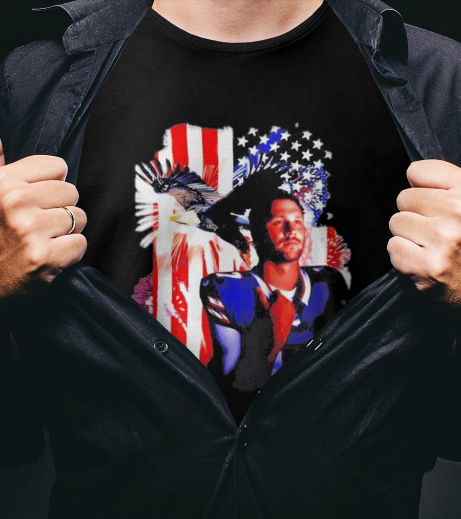 Josh Allen American Flag Eagle Patriots And Stars T-Shirt