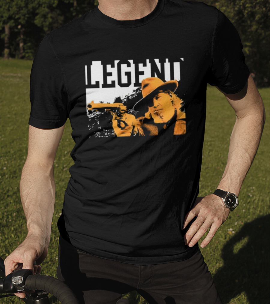 Legend Marshal Reuben J. Cogburn True Grit Icon With Hat And Gun T-Shirt