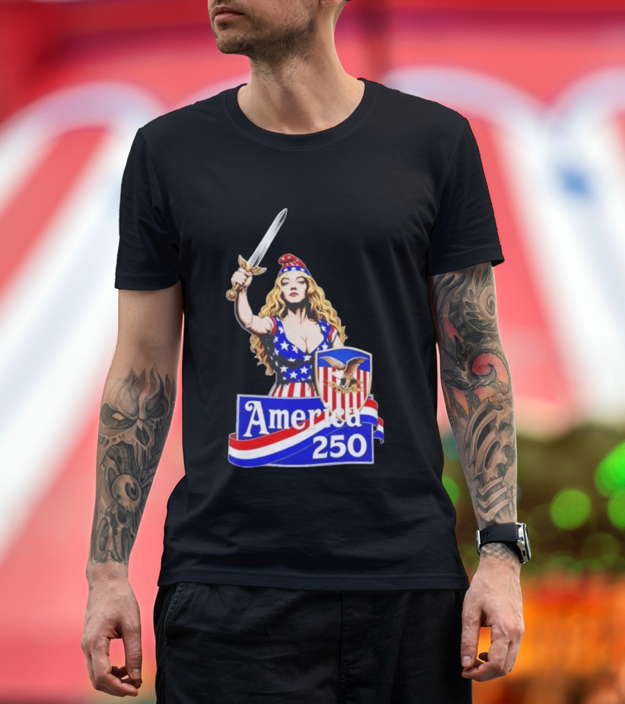 America 250 Strong Woman 4th Of July T-Shirt