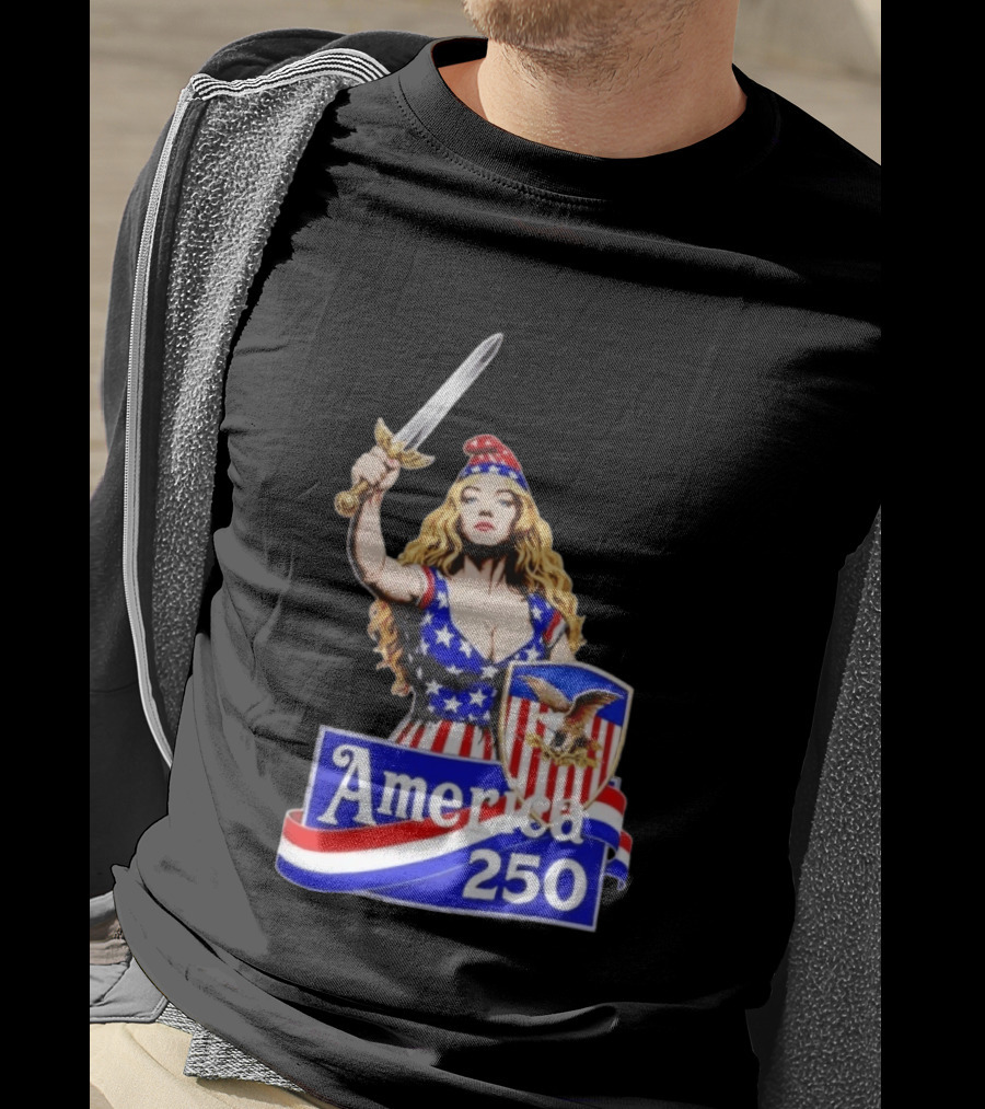 America 250 Strong Woman 4th Of July T-Shirt