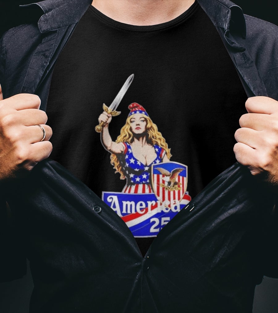 America 250 Strong Woman 4th Of July T-Shirt