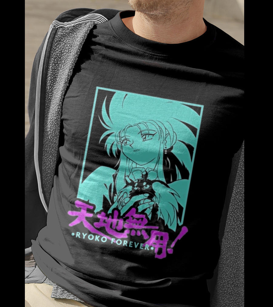 Tenchi Muyo Ryoko Forever Anime Character Illustration Gaming T-Shirt