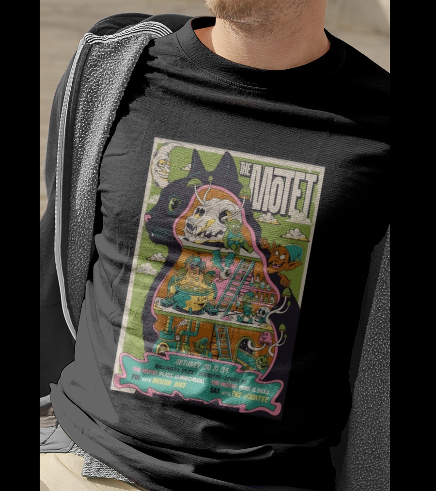 The Motet Halloween 2026 Denver October 30 31 Jamiroquai Funk Is Dead Diggin Dirt Jauntee T-Shirt