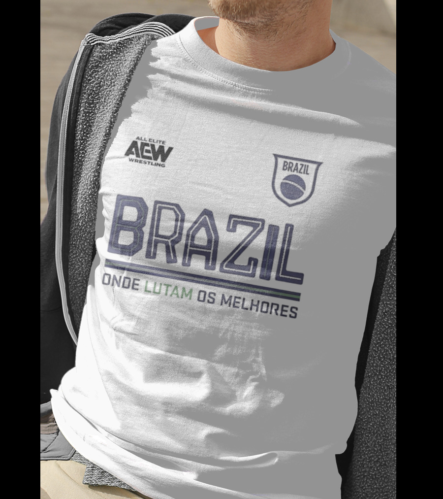All Elite Wrestling Brazil Onde Lutam Os Melhores AEW Bravi T-Shirt