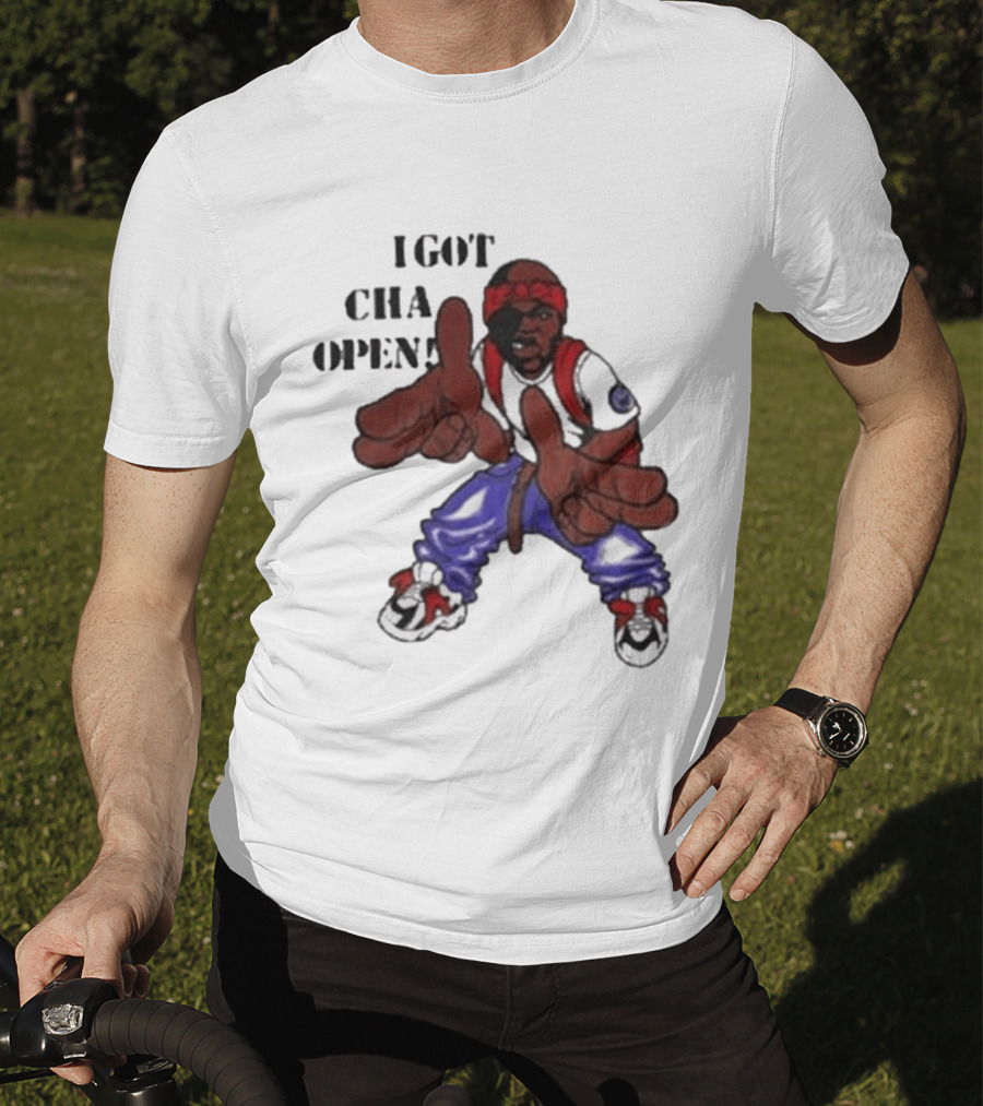 I Got Cha Opin Cartoon Character Graphic Hip Hop T-Shirt