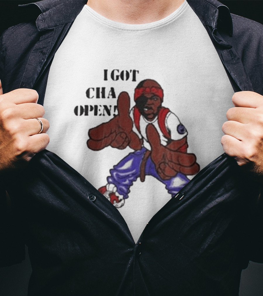 I Got Cha Opin Cartoon Character Graphic Hip Hop T-Shirt