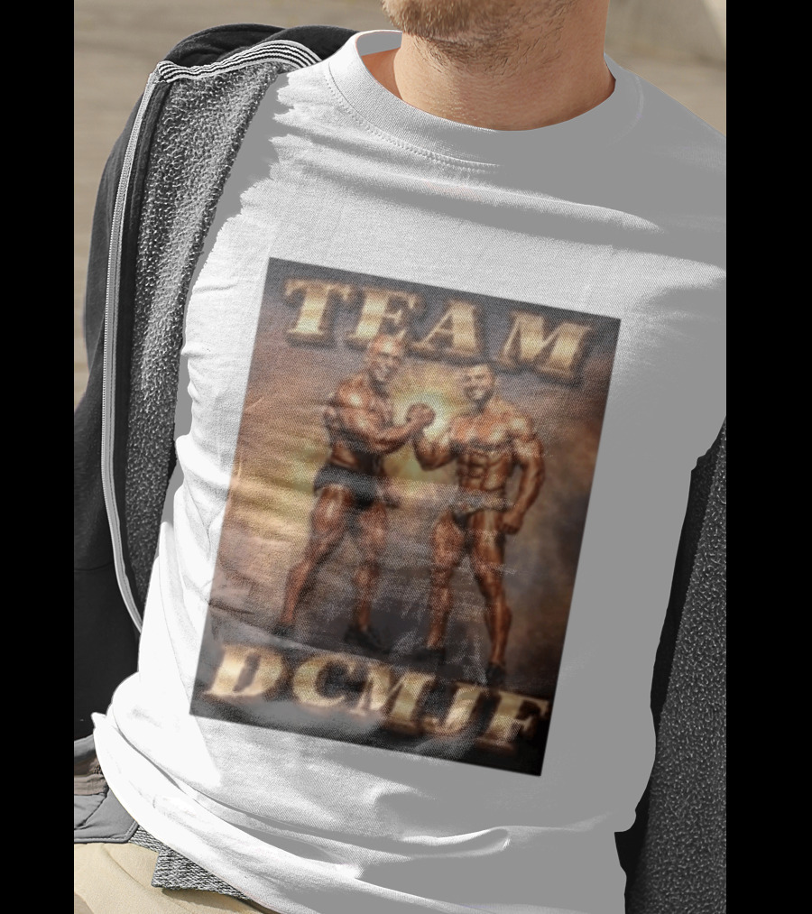 TEAM DCMJF Bodybuilders Flexing Muscles Together T-Shirt