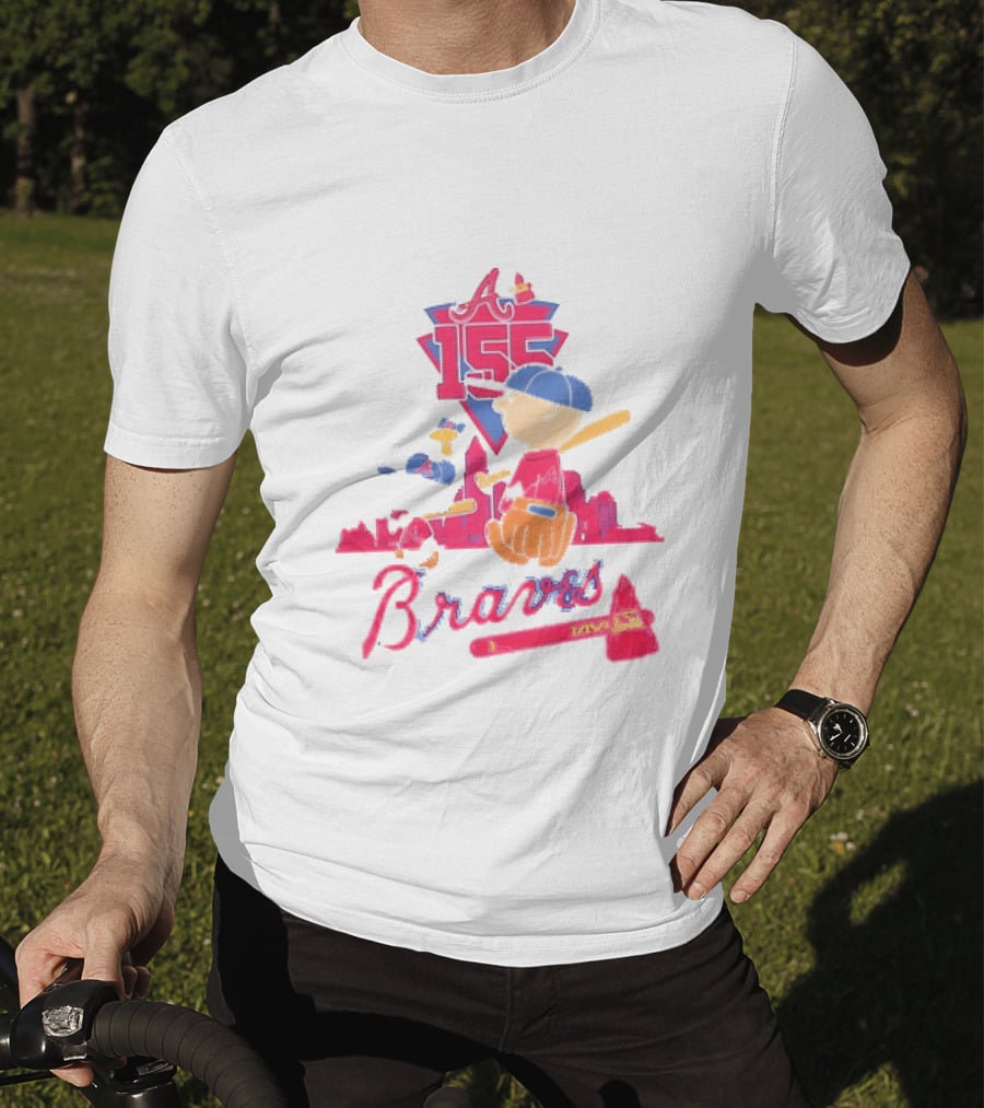 155th Anniversary Atlanta Braves Charlie Brown Snoopy 1871 2026 T-Shirt