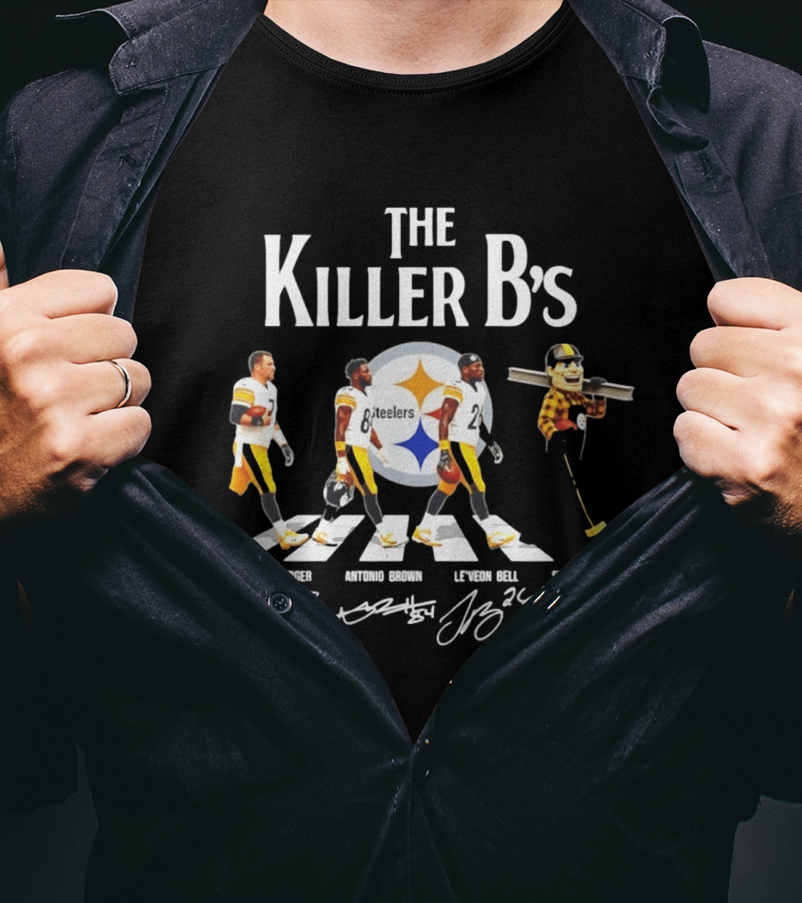 The Killer B's Ben Roethlisberger Antonio Brown Le'Veon Bell Steely McBeam Steelers T-Shirt