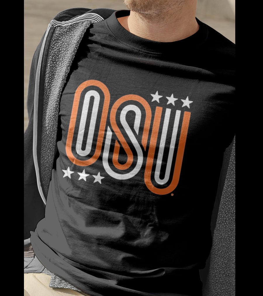 OSU Stars Orange White T-Shirt