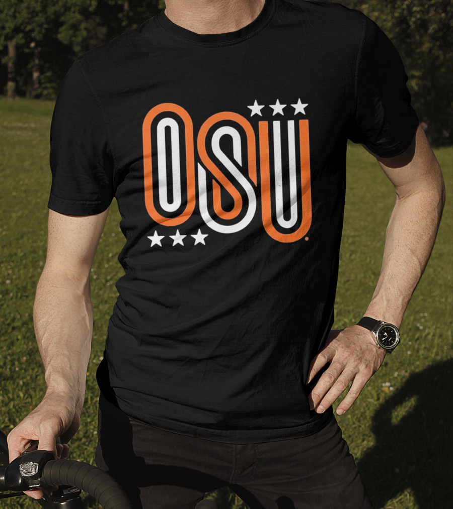 OSU Stars Orange White T-Shirt