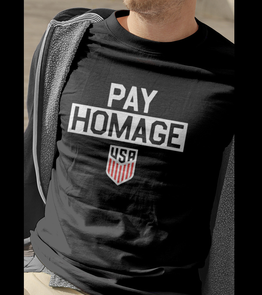 PAY HOMAGE USA Shield T-Shirt