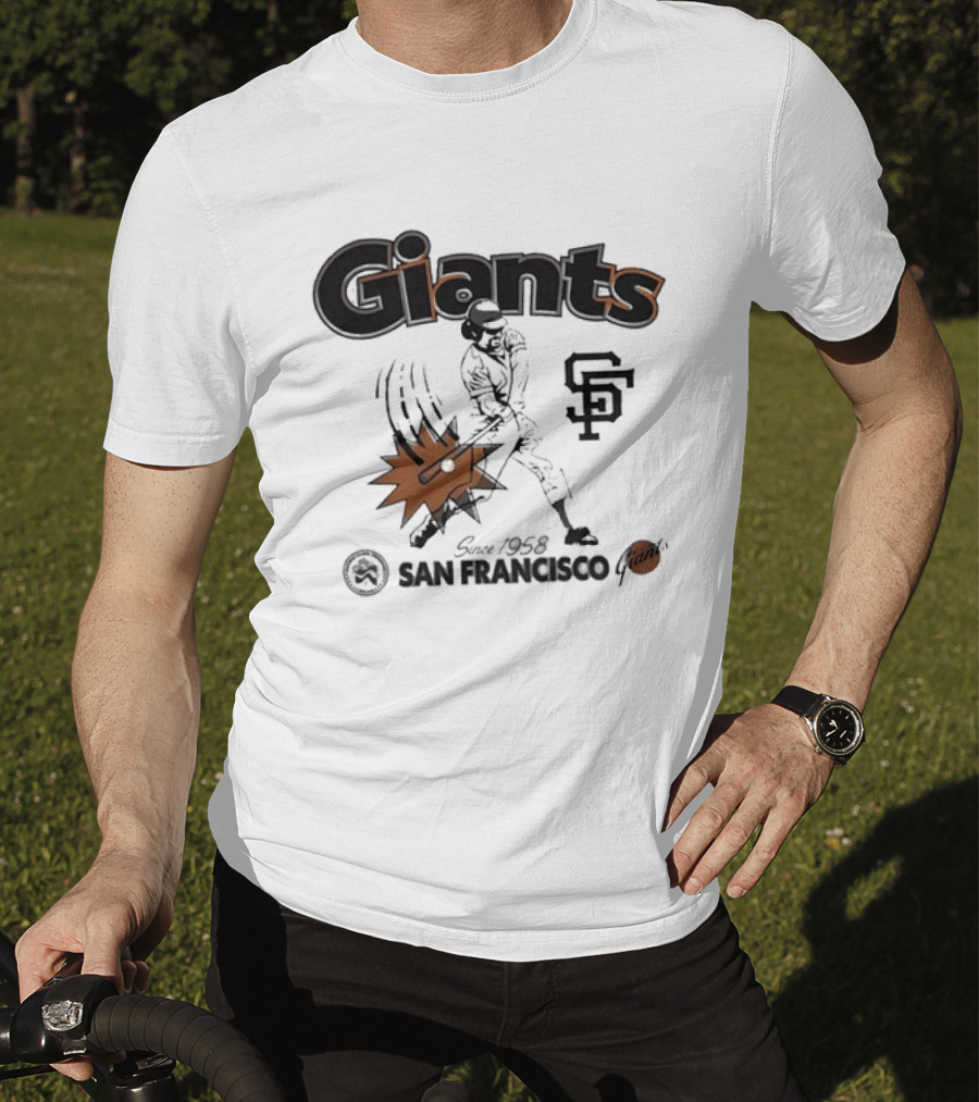 San Francisco Giants Since 1958 National League Centennial Baseball Giants SF T-Shirt