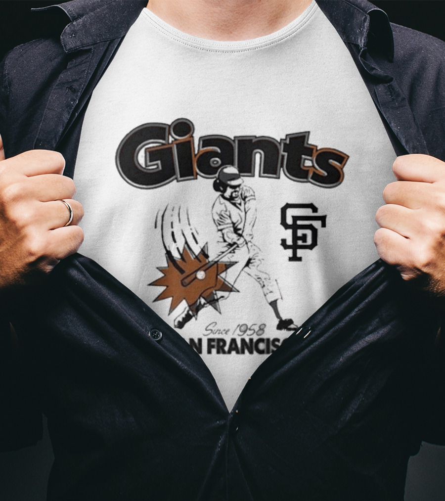 San Francisco Giants Since 1958 National League Centennial Baseball Giants SF T-Shirt