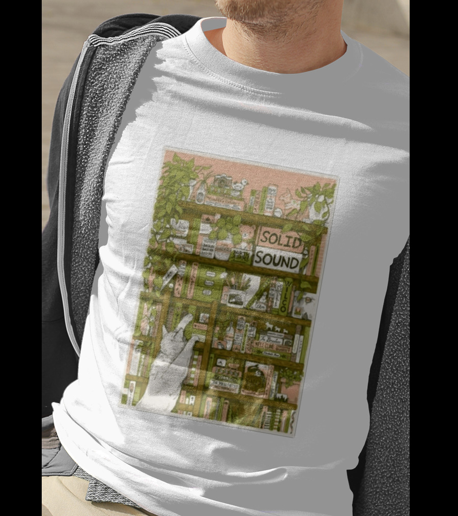 Wilco Solid Sound Festival June 26 28 2026 North Adams MA With Cat And Bookshelves T-Shirt