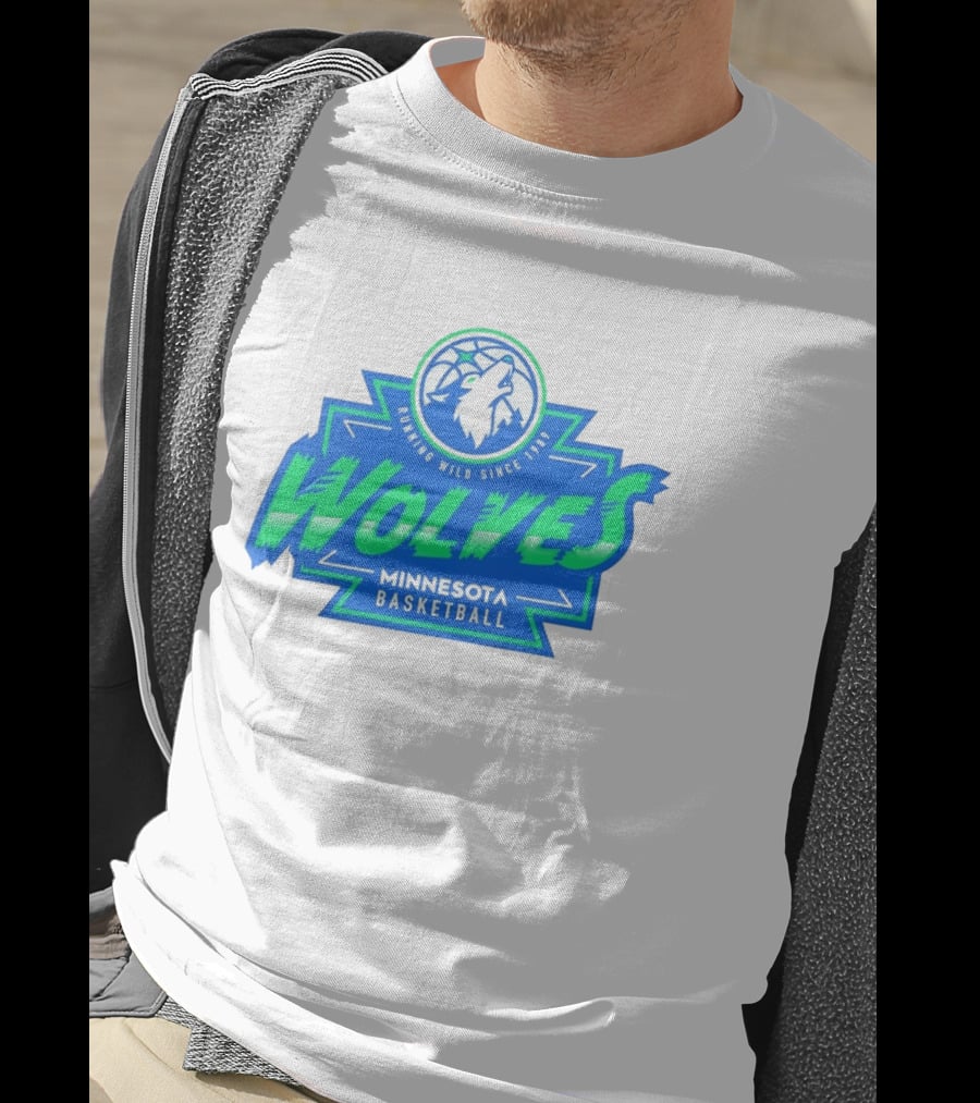 Wolves Minnesota Basketball Running Wild Since 1989 T-Shirt