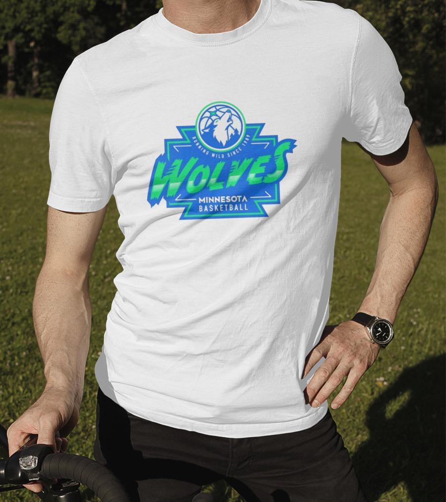 Wolves Minnesota Basketball Running Wild Since 1989 T-Shirt