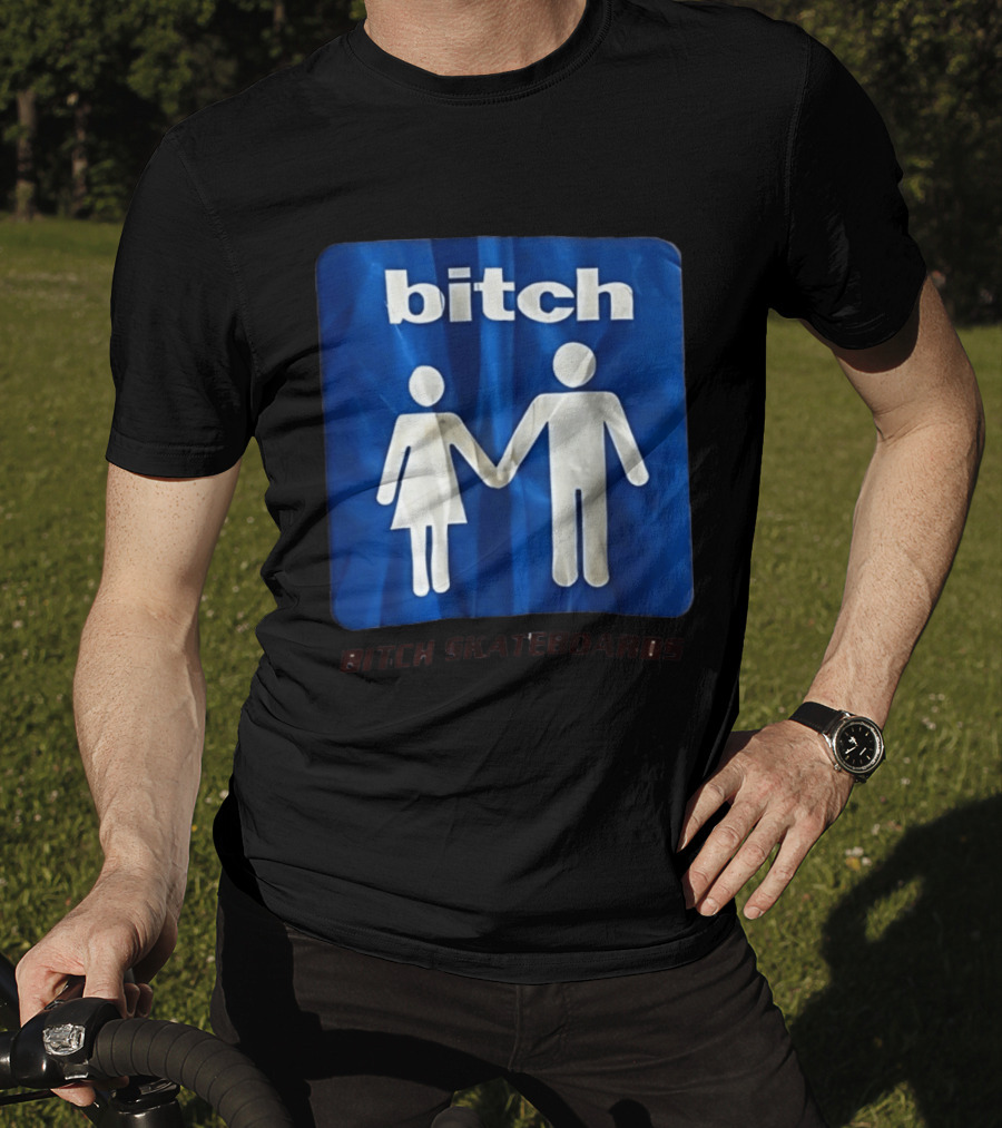 Bitch Skateboards Logo Holding Hands T-Shirt