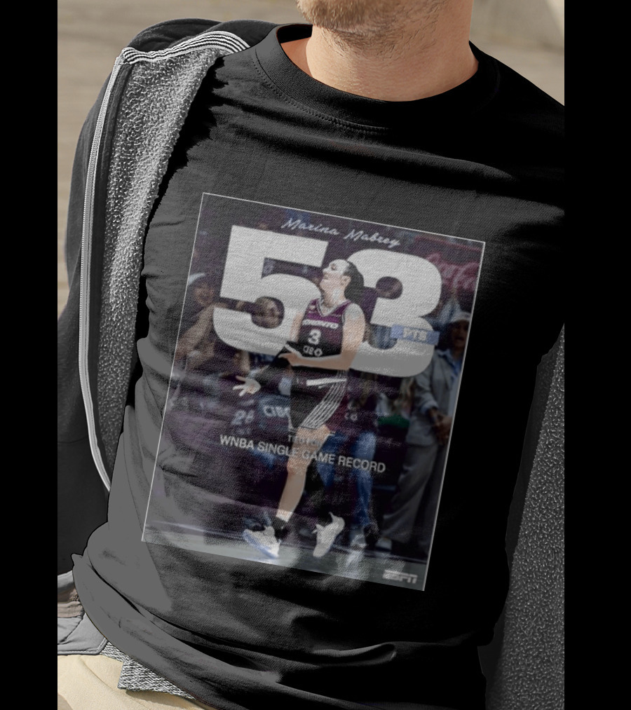 Marina Mabrey 53 Points Tied WNBA Single Game Record Toronto Basketball ESPN T-Shirt