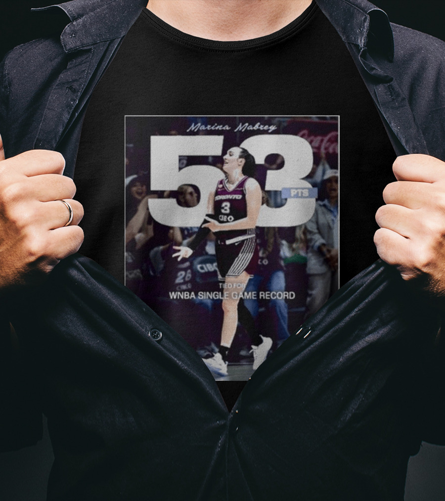 Marina Mabrey 53 Points Tied WNBA Single Game Record Toronto Basketball ESPN T-Shirt