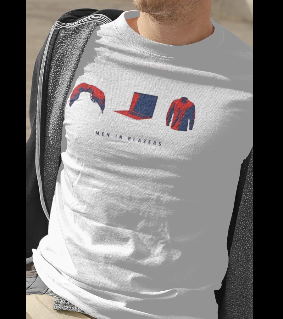 Men In Blazers Hairpiece Laptop Jacket T-Shirt