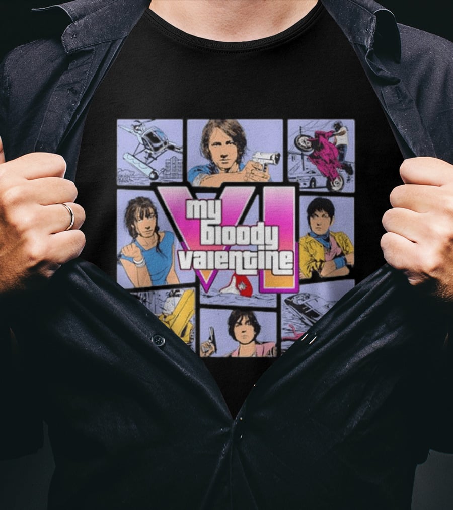 My Bloody Valentine VI Grand Theft Auto T-Shirt