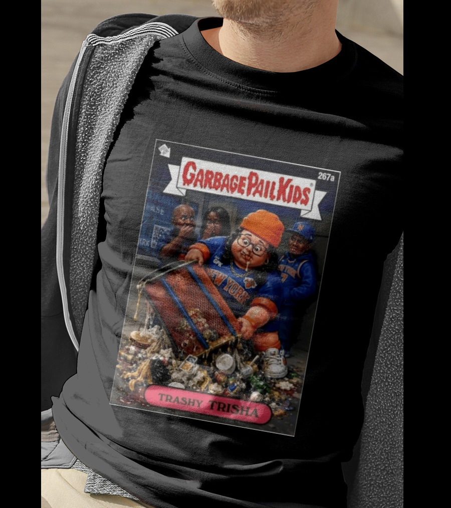 Garbage Pail Kids 267a New York Knicks Trashy Trisha T-Shirt