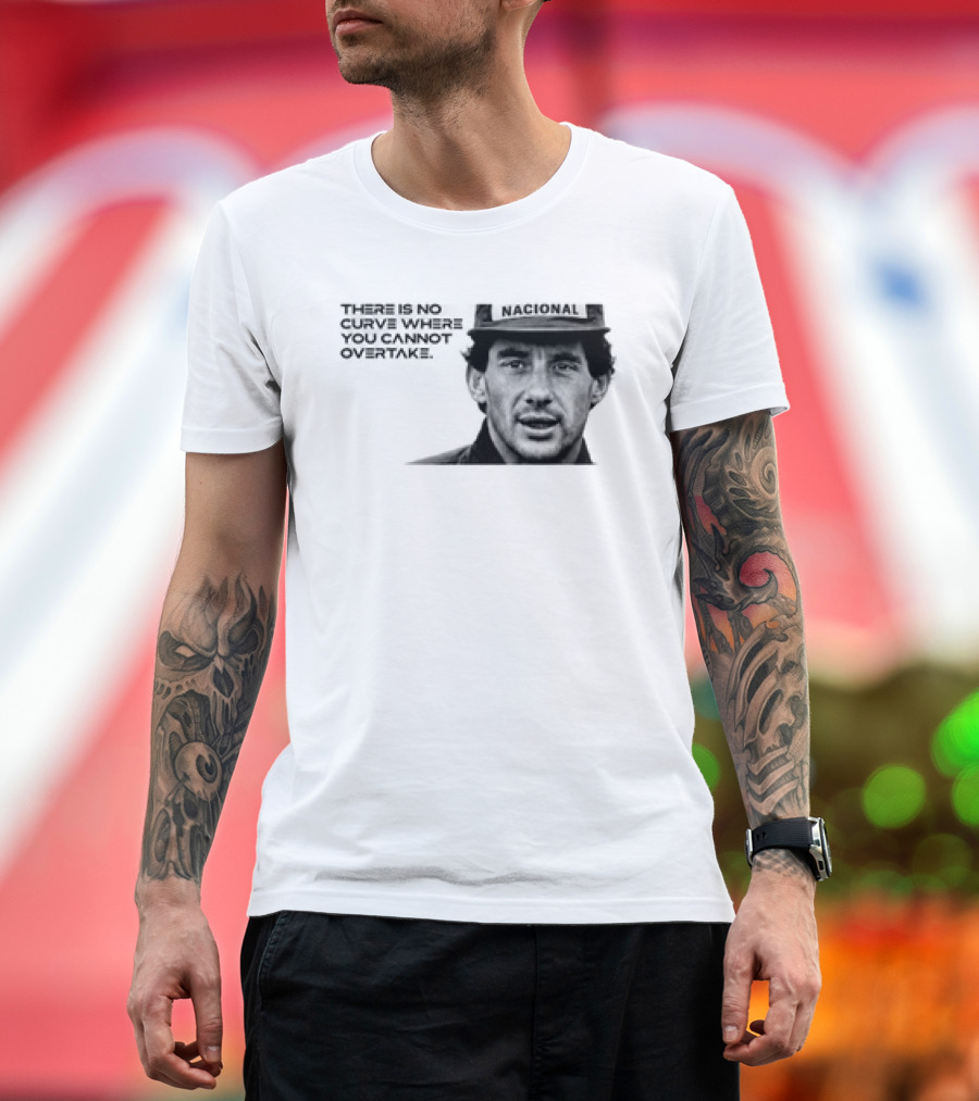 Neymar Ayrton Senna No Curve Where You Cannot Overtake Brazilian Legends T-Shirt