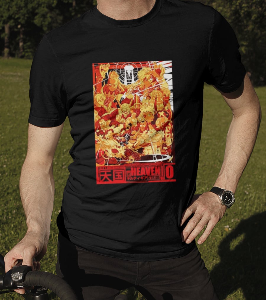 Guilty Gear Strive Characters Sol Badkai Ky Kiske May Ramlethal Heaven 10 Japanese T-Shirt