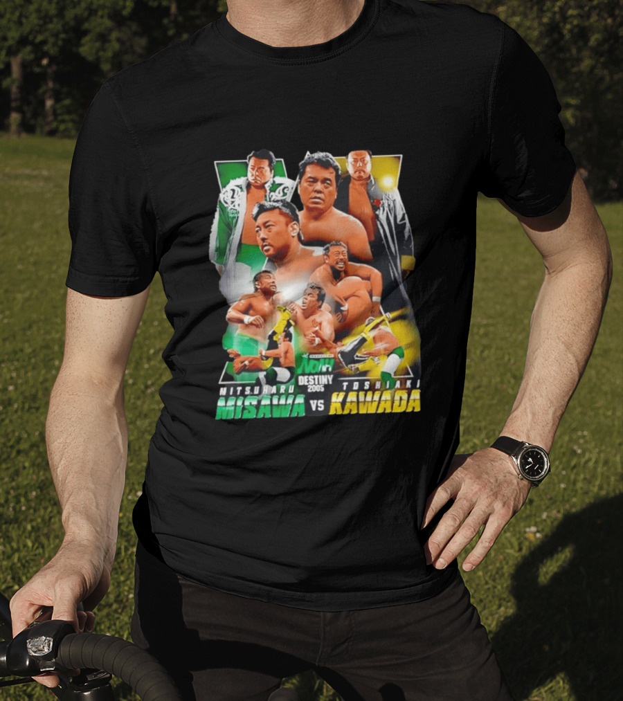 NOAH Destiny 2005 Mitsuharu Misawa Vs Toshiaki Kawada Wrestling Legends Match T-Shirt