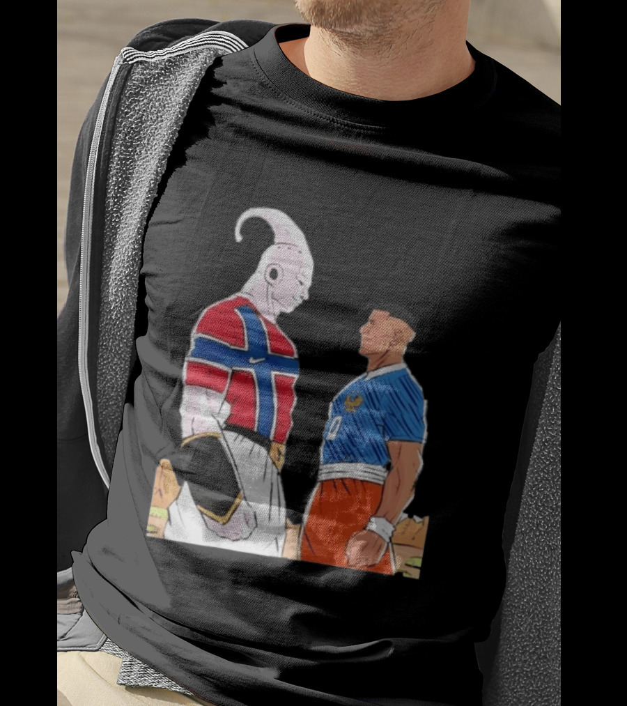 Norway Haaland Versus Mbappe France Dragon Ball Z T-Shirt