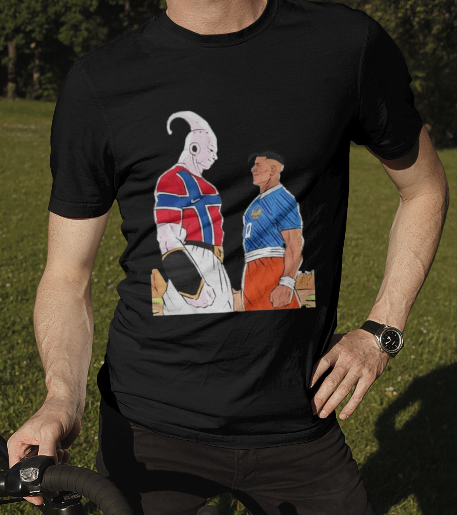 Norway Haaland Versus Mbappe France Dragon Ball Z T-Shirt
