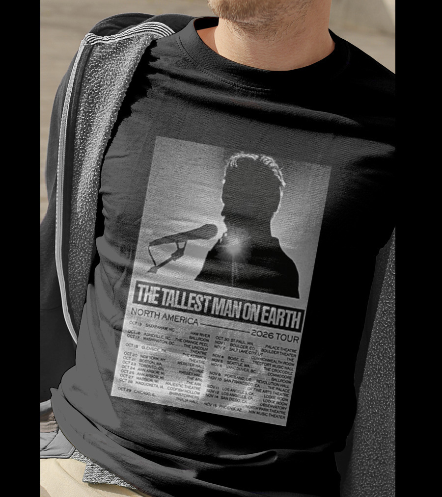 The Tallest Man On Earth North America 2026 Tour Dates T-Shirt