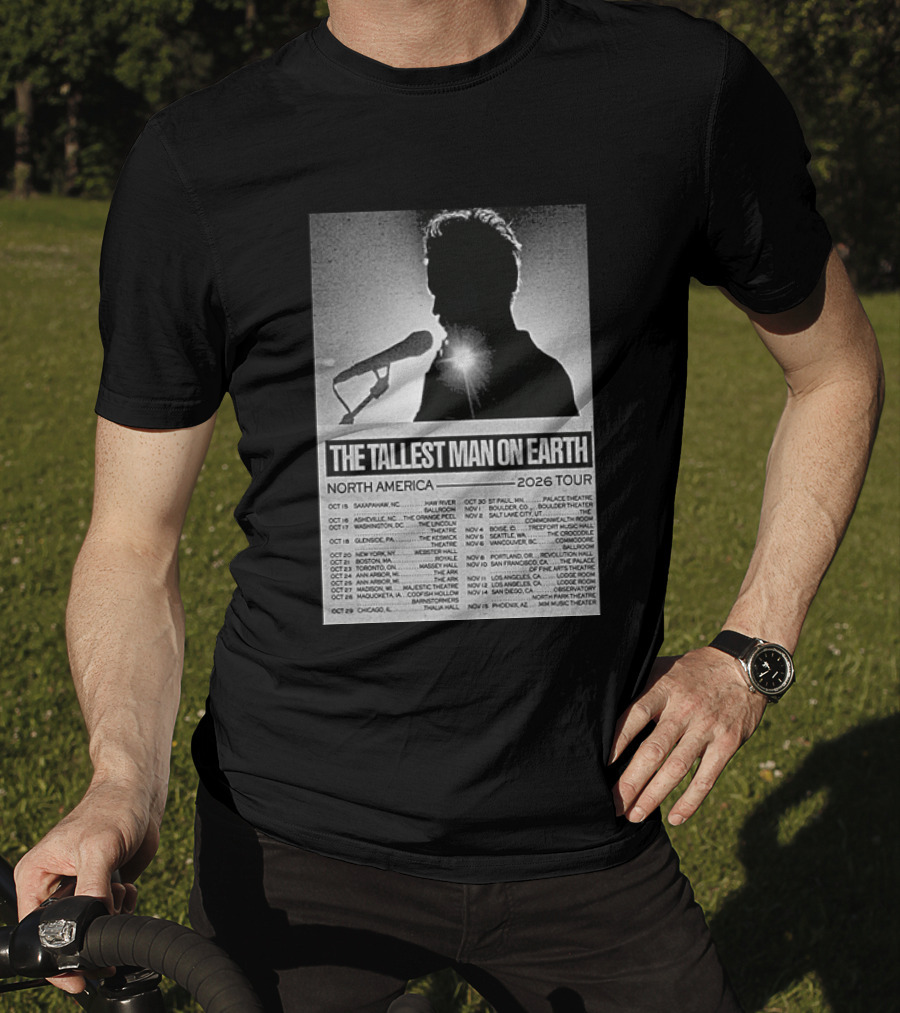 The Tallest Man On Earth North America 2026 Tour Dates T-Shirt