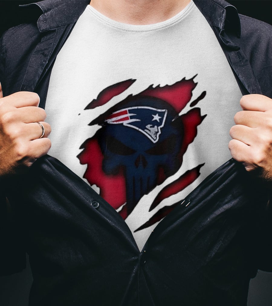 Patriots Skull Rip T-Shirt