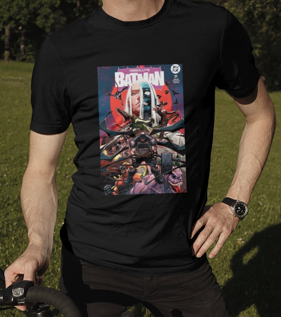 Absolute Batman #21 Santa Fung 2nd Special Gold Spot Foil Variant Knight Snyder Capullo Martini DC Comics T-Shirt
