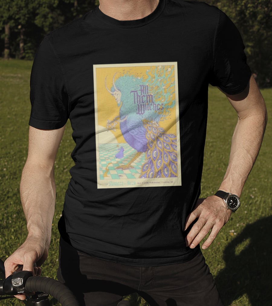 All Them Witches July 3 2026 Parkbuhne Leipzig DE Vintage With Slomosa And Rezn T-Shirt