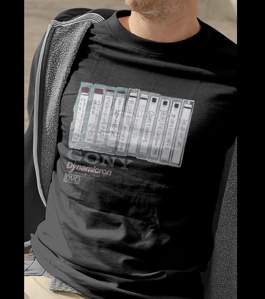 BEASTIE Glasgow 1999 Gony Dynamicron VHS Collection T-Shirt