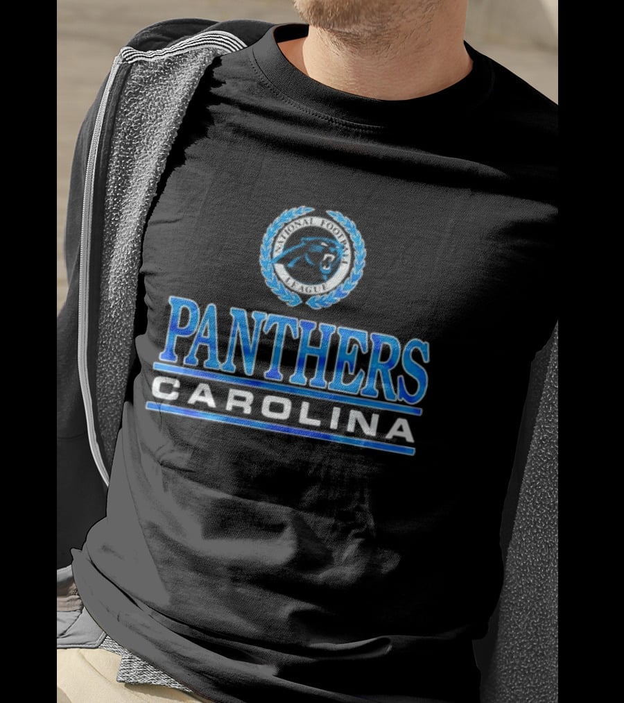 Carolina Panthers Blue Emblem Crest T-Shirt