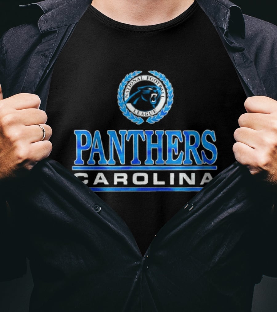 Carolina Panthers Blue Emblem Crest T-Shirt