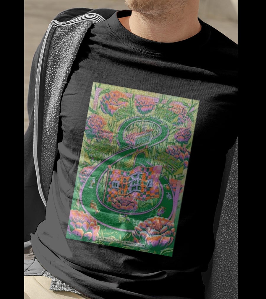 Dave Matthews Band Jun 26th 2026 Ruoff Music Center Noblesville IN Vibrant With Floral And Racing T-Shirt