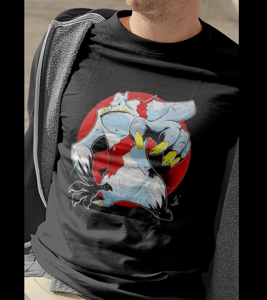 Stay Puft Marshmallow Man Angry Kaiju Ghostbusters Monster Claws T-Shirt