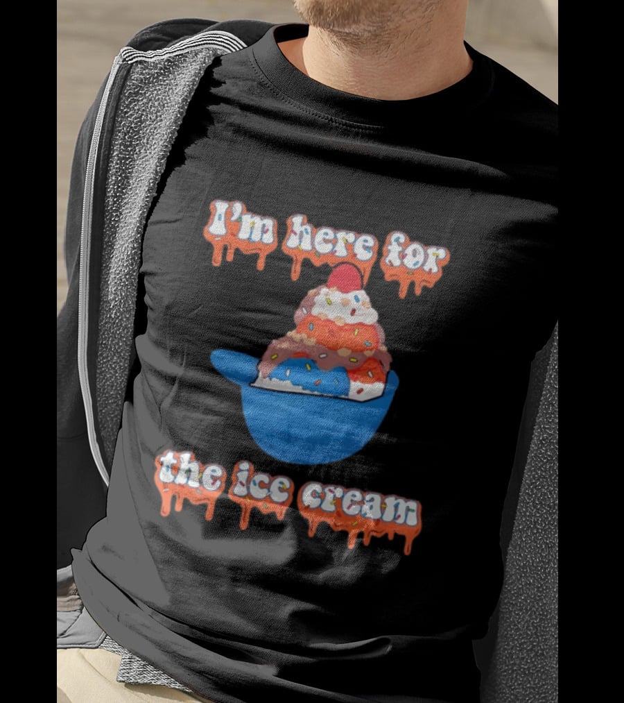 I'm Here For The Ice Cream New York Mets Baseball T-Shirt